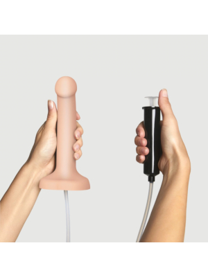 Squirting Cum Semi-Realistic Dildo Vanilla - L