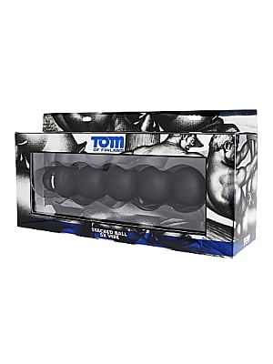 Μαύρος ρεαλιστικός δονητής XR Brands - Tom of Finland Stacked Ball