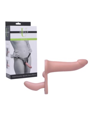 Plena II Double Penetration Adjustable Strap on Harness