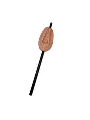 straw with vagina