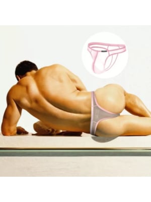 Sexy Gay Men Underwear String Pink