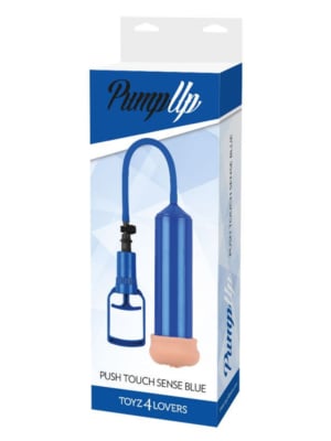 Sviluppatore a pompa pump up push touch sense blue