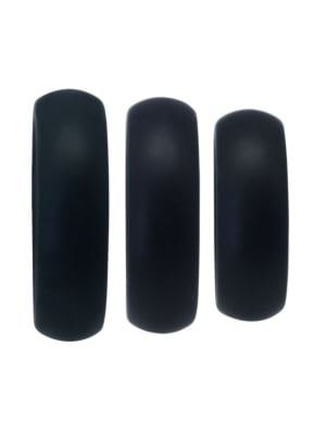 Δαχτυλίδια Πέους Σιλικόνης Timeless Cock Rings (3 pcs, Μαύρα) - Toyz4Lovers