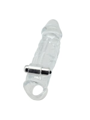 Προέκταση Πέους Timeless Real Lover Penis Extension 23cm με Διεγέρτη Κλειτορίδας - Toyz4Lovers