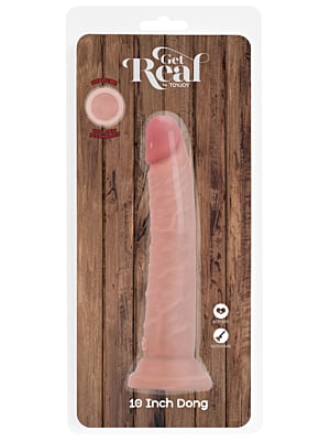ToyJoy Get Real Deluxe Dual Density Dong 10' - Light skin tone