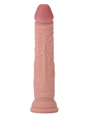ToyJoy Get Real Deluxe Dual Density Dong 13' - Light skin tone