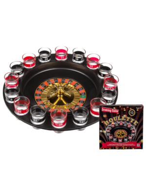 Drinking game Roulette with 16 glasses & 2 balls