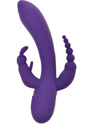 Triple Power Vibrator 10 Vibration Modes Purple USB Passion Labs