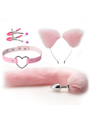 Two-Tone Fetish Set - Pink
