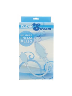 Πρωκτικό ντους CleanStream Inflatable Enema Plug - Μαύρο, Σιλικόνη