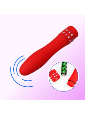 Mini Diamond Vibrator Red