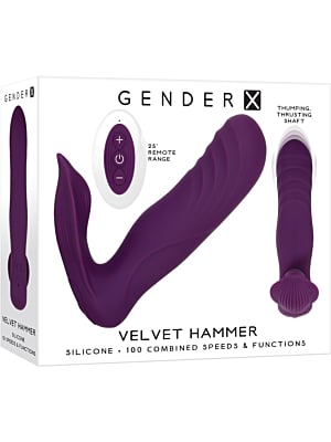 Δονούμενη Πρωκτική Σφήνα Gender X Velvet Hammer 