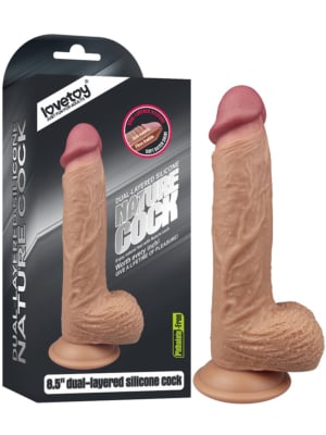 Dual-layered Silicone Dildo 21.6 εκ.