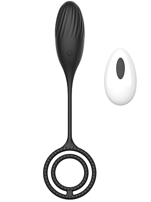 Vibrating Egg Elia Love 10 Vibration Modes Remote Control Silicone USB Black Mokko Toys
