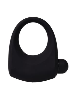 Vibrating Silicone Cock Ring Black
