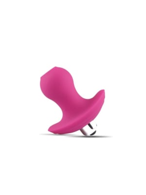 Δονούμενη Πρωκτική Σφήνα Σιλικόνης - Bullet Vibrator Finger Fan Strict