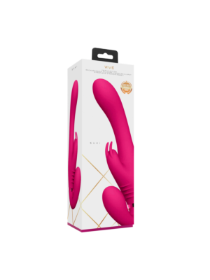 Suki - Vibrating Strapless Strap-on Rabbit Pink