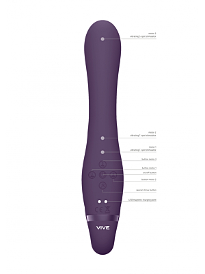 Suki - Vibrating Strapless Strap-on Rabbit