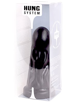 Μεγάλο Πρωκτικό Ομοίωμα Hung System Castard 22 cm - Μαύρο