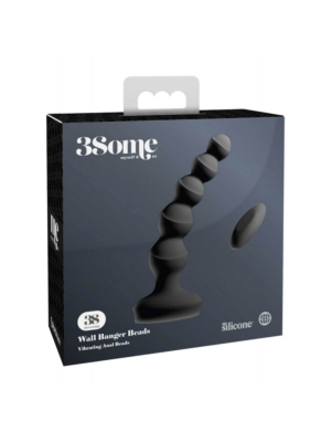 Δονούμενες Πρωκτικές Χάντρες 3some Wall Banger Remote Control Anal Beads Μαύρες - Pipedream