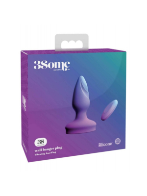 Δονούμενη Πρωκτική Σφήνα 3some Wall Banger Remote Control Butt Plug Μωβ - Pipedream 