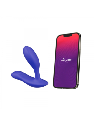 We-Vibe Vector+ Thrill Seeker Remote anal Vibrator Blue 10.9cm