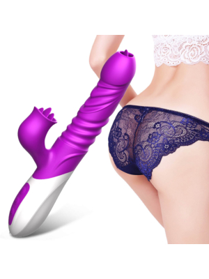 Vibrator-Silicone Vibrator USB 10 Function and Thrusting Function / Heating