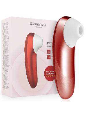 Womanizer Pro Vibrant Clitoral Stimulator Air Technology Burgundy