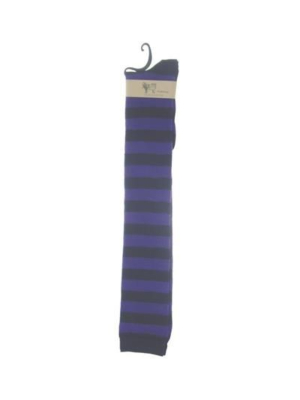 Welly socks purple and black one size