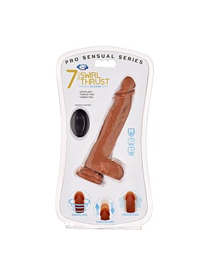 Pro Sensual Swirl Thrust Dildo 7" - 18cm