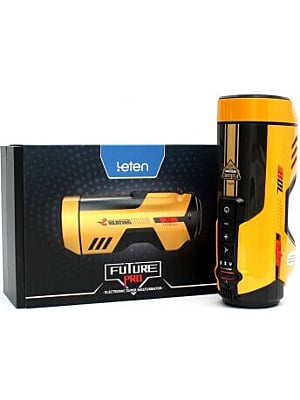 LETEN Future Pro - Super Masturbator with heating and sucking - Yellow