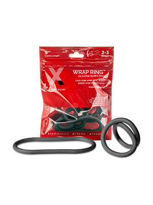 Silicone 9" Slim Wrap Ring - Black 22cm