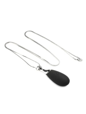 Xr Brands - Vibrating Silicone Heart Necklace - Black