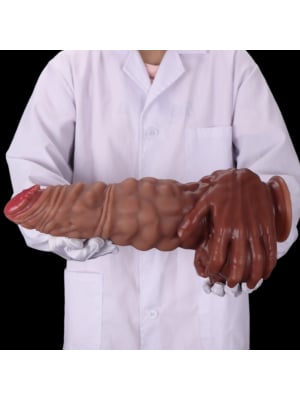 XXL Silicone Realistic Dildo Sex Toy Brown 29cm