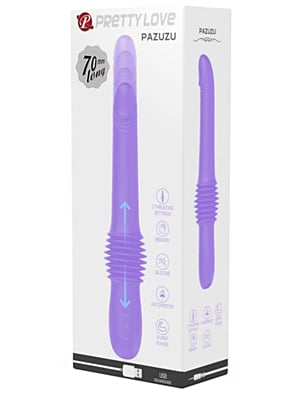 Pretty Love Thrusting Dildo Pazuzu Purple