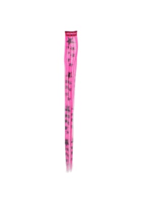 Aprox. 40cm Pink Star Print Hair Highlights/ Extensions