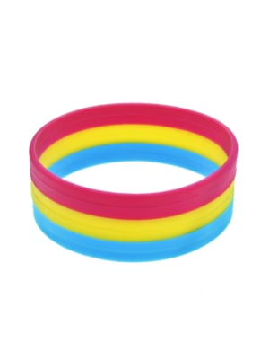 2.3cm Pansexual Silicon Bracelets