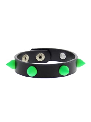Green Conical Studded Bracelet