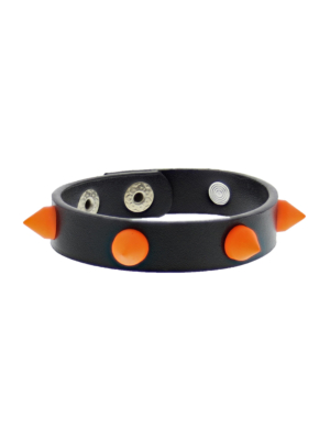 Orange Conical Studded Bracelet