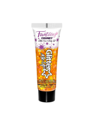 Fantasy Chunky Glitter Gels 12ml-orange