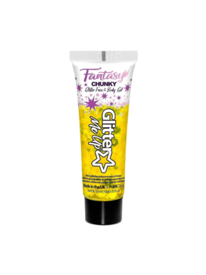 Fantasy Chunky Glitter Gels 12ml-yellow