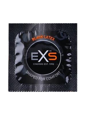 Exs Black Latex Condoms 