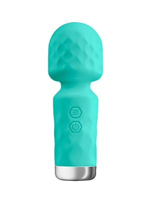 King Wand Green Mini Silicone Wand Vibrator