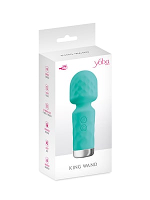 King Wand Green Mini Silicone Wand Vibrator