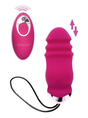 Toy Joy Sunny Side Up and Down Remote Control Vaginal Egg - Φούξια Δονούμενο Κολπικό Αυγό Σιλικόνης - Επαναφορτιζόμενο