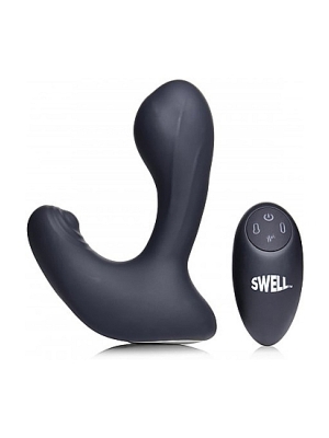 10X Inflatable & Tapping Prostate Vibe w/ Remote
