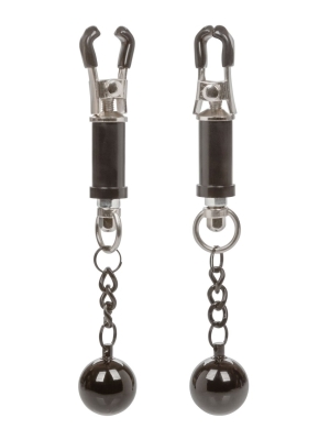Weighted Twist Nipple Clamps SILVER