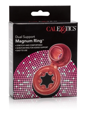 Calexotics Dual Support Magnum Cock Ring - Δαχτυλίδι Πέους (Κόκκινο)