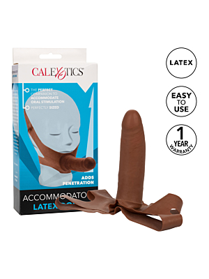 Calexotics The "Original" Accommodator Latex Dong 14cm Brown Skin