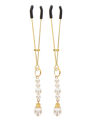 Taboom - Tweezers With Pearls Gold